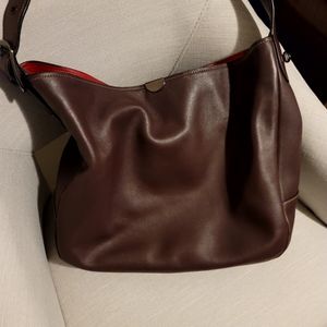 Coach 1941 Glovetanned Leather Bedford Hobo Oxblood,